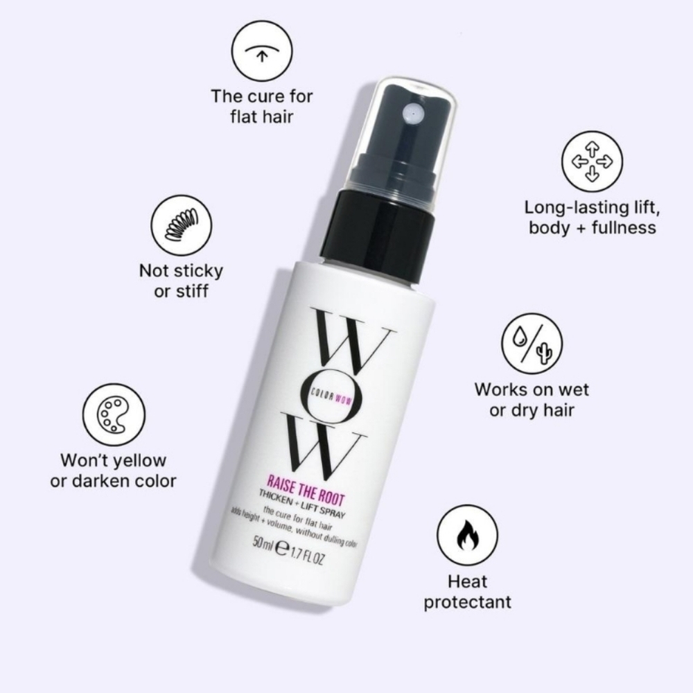 Color Wow Raise The Root Thicken + Lift Spray, 50ml (Travel Size), New - Picture 2 of 3